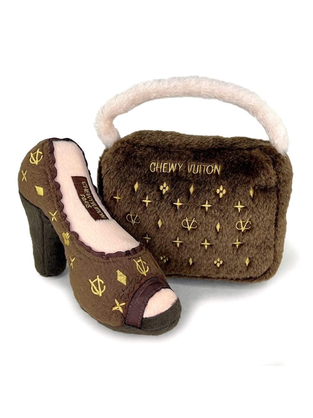Chewy Vuiton Plush Shoe and Handbag Dog Toys - 2